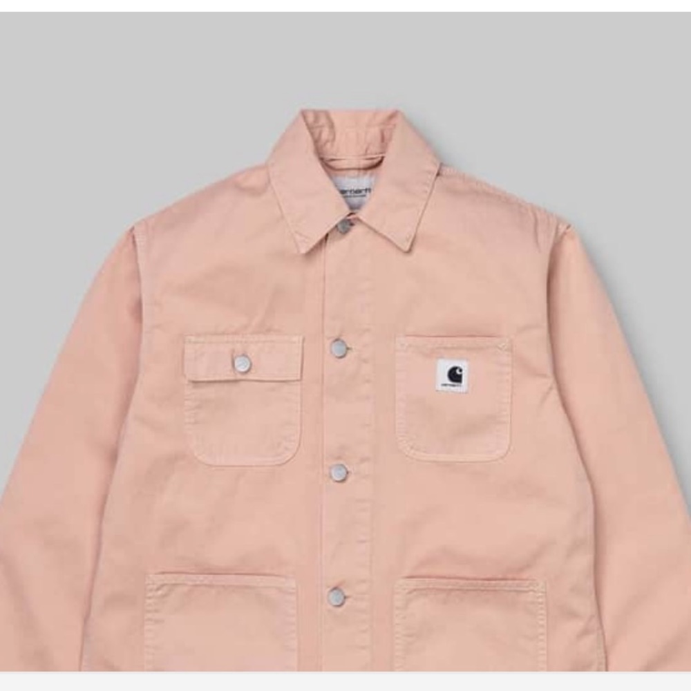 Carhartt WIP Michigan Chore Coat in Powder Pink